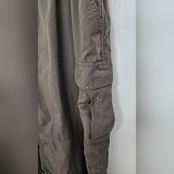 The North Face Men's Nylon Cargo Pants Green Brown Adjustable Waist Size XL - Picture 5 of 10